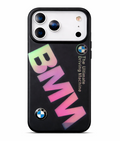 iPhone 17 Pro Max BMW Case, "The Ultimate Driving Machine" Multi Changing Color Case with Real Logo - Black