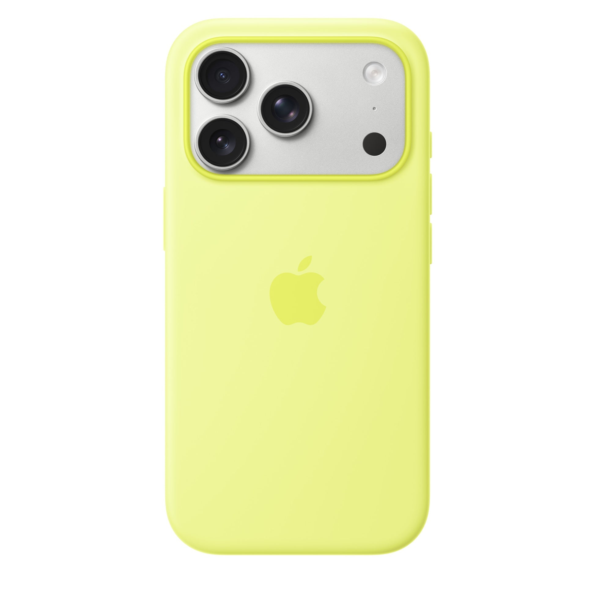 iPhone 17 Pro Max Silicon Case with Magsafe & Camera Control Button - Neon Yellow