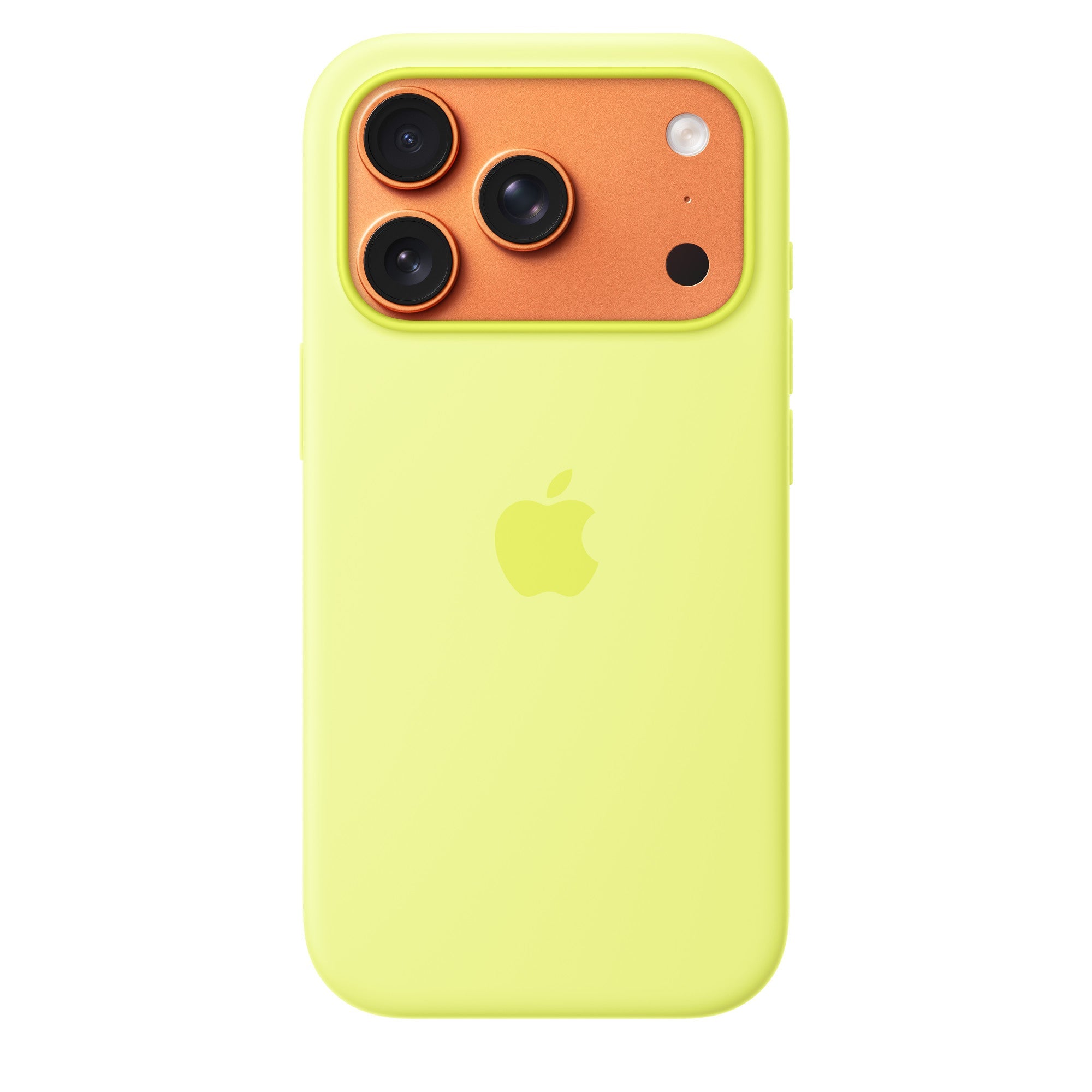 iPhone 17 Pro Max Silicon Case with Magsafe & Camera Control Button - Neon Yellow