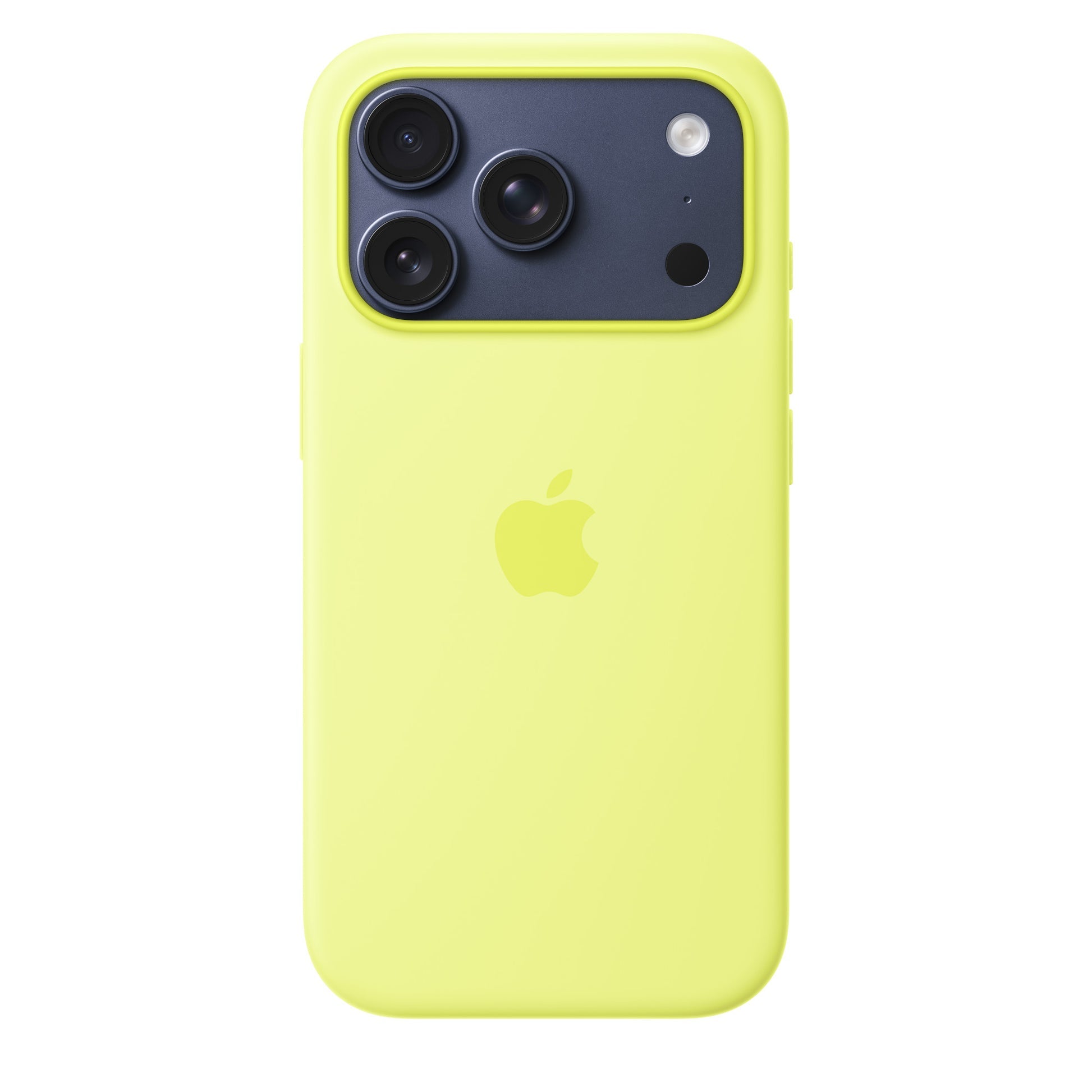 iPhone 17 Pro Max Silicon Case with Magsafe & Camera Control Button - Neon Yellow