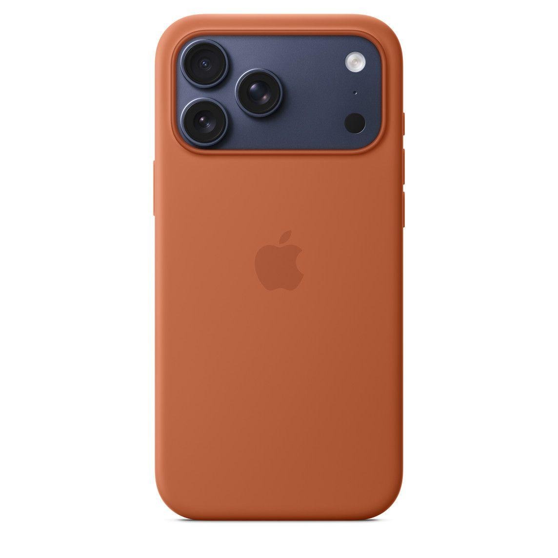 iPhone 17 Pro Max Silicon Case with Magsafe and Camera Control Button - Terra Cotta